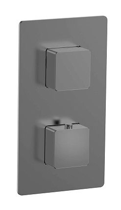 Смеситель для душа AQUAme Savona AQM8809GM термостат, оружейный металл Смеситель для душа AQUAme Savona AQM8809GM термостат, оружейный металл