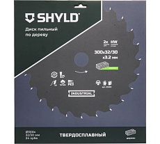 Пильный диск SHYLD по дереву твердосплавный 300x32/30 мм, 24 зуба 6692479