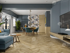 Виниловый ламинат Alpine Floor Parquet LVT Дуб Кастор 590x118x2.5 мм, ECO-16-34