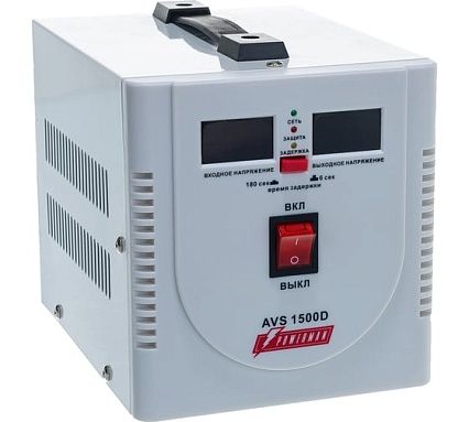 Стабилизатор напряжения Powerman 1ф 1,5 кВА AVS 1500 D 1192183