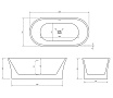 Акриловая ванна Abber AB9201-1.6 160x80