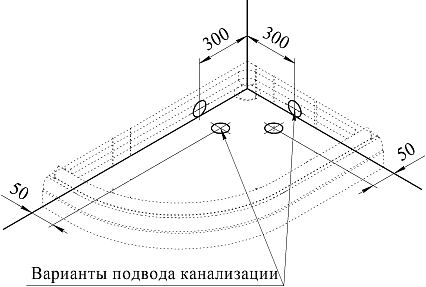 Поддон для душа Радомир 1-11-0-1-0-008 120x80 L