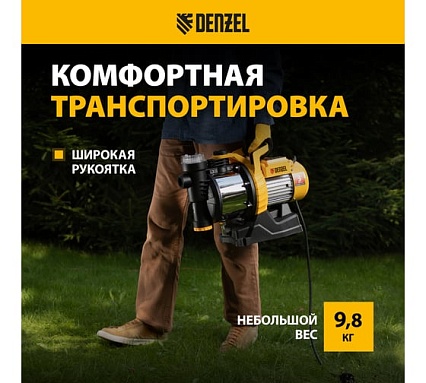 Садовый поверхностный насос Denzel GP1100SS 97305