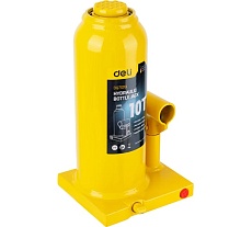 Домкрат бутылочный гидравлический 10т DQ71010 (высота подъема 230-460мм) Deli 130443