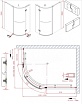 Душевой уголок Cezares BERGAMO-W-RH-1-120/100-ARCO-C-Cr-L-IV 120x100 прозрачный, L