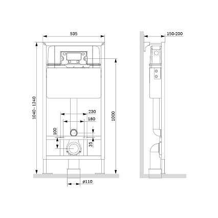 Инсталляция для унитаза Am.Pm ProC I012707