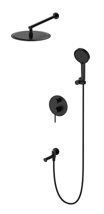 Душевой набор Oliveeka Y-Line OL-939017-MB черный матовый