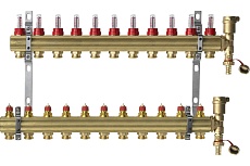 Комплект коллекторов Danfoss FHF-11F set 11 контуров 088U0731