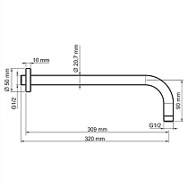 Излив встроенный WasserKRAFT A079, черный