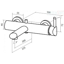 Смеситель для ванны Am.Pm Awe F1510000