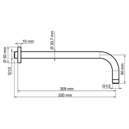 Излив встроенный WasserKRAFT A079, черный