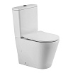 Унитаз-компакт BelBagno Flay-Tor BB2149T/BB2149CP-TOR безободковый, со смывом Торнадо, белый