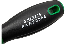 Шлицевая отвертка Toptul серии Pro-Plus 3x75 мм FAAF0308