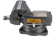 Поворотные слесарные тиски Inforce 140 мм 05-23-10
