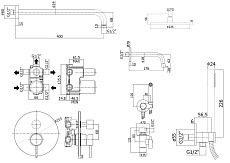 Душевой набор Paffoni Light KITZLIG019CR045 хром