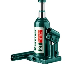 Гидравлический бутылочный домкрат Kraftool Double Ram сварной, телескопический, 2 т, 170-380 мм 43463-2