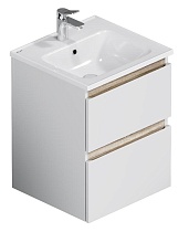 Тумба с раковиной Am.Pm X-Joy 50 см подвесная, белый глянец