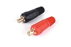 Набор кабельных вилок 35-50 мм (2 шт) красная и черная (класс В) Энаргит К35-50-2-B-RB