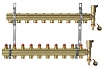 Комплект коллекторов Danfoss FHF-10 set с кронштейнами и воздухоотводчиками 10 контуров 088U0710