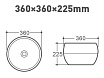 Раковина Art&Max AM3510 36 см белый