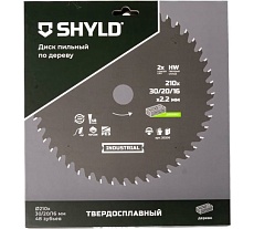 Пильный диск SHYLD по дереву твердосплавный 210x30/20/16 мм, 48 зубьев 6692471