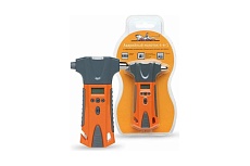 Аварийный молоток 4-в-1 Airline с манометром, фонариком, резаком для ремня APR-EH-07