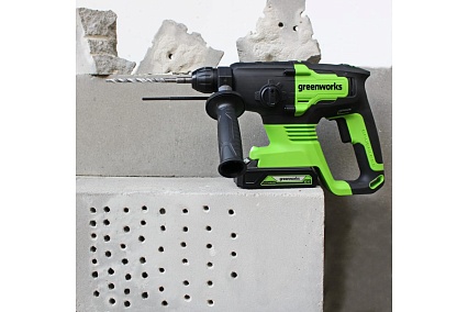 Аккумуляторный бесщеточный перфоратор GreenWorks GD24SDS2K4 3803007UB
