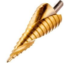 Сверло ступенчатое по металлу SPIRAL HSS-TiN 4-32х2/102 мм D.BOR SDSP-TIN-04-32-10