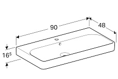 Раковина Geberit Smyle Square 90 см