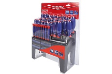 Набор отверток и бит WORKPRO 100 шт. с подставкой PRO WP200507