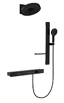 Душевой набор Black&White Gravity GH-9025MB с термостатом, черный матовый