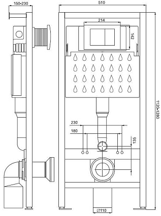 Инсталляция для унитаза Winkiel WIW100.3.2.1.1.0