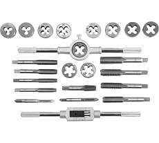 Набор метчиков и плашек AV Steel 24 предметов, 1/4&quot;-1/2&quot;, в металлическом кейсе AV-921209
