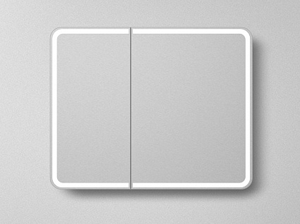 Зеркальный шкаф Art&Max Platino 100x80 с подсветкой