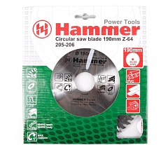 Диск пильный по ламинату Flex CSB PL (190х30/20 мм; Z-64) Hammer 30677 205-206