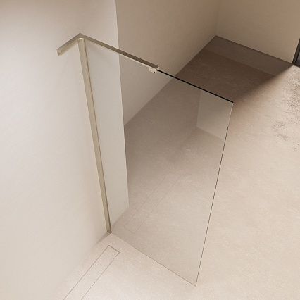 Душевая перегородка Vincea Волк-Ин (Walk-In) VLSW-1H700CLBN 70x200 брашированный никель, прозрачное