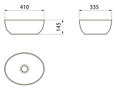 Раковина Point Сатурн PN43902 41 см белый