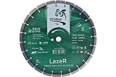 Диск алмазный 1A1RSS/W D350-3.2/2.2T-10W-25.4H-Z24 "Lazer" granit Elsilber EL-T1101Lg