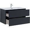 Мебель для ванной Aquanet Алвита New 90 см антрацит
