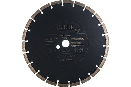 Диск алмазный ECO Line S-10 (300x3x25.4 мм) D.BOR E-S-10-0300-025