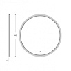 Зеркало Cezares Eco 90x90 см с подсветкой CZR-SPC-ECO-900-LED-TCH