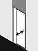 Душевая дверь Kermi Cada XS 116-121см CK1GL12020VPK левая с фиксированной панелью