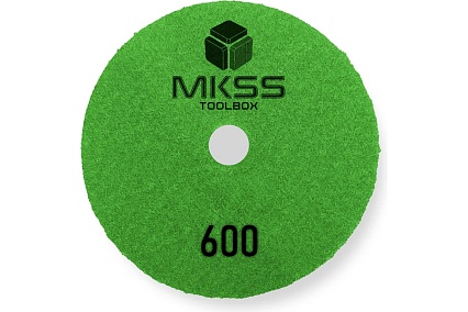 Алмазный гибкий шлифовальный круг MKSS Toolbox MK2606 АГШК Ø100 Р600 для сухой лощения MKSS MK26060600