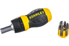 Реверсивная отвертка Stubby Multibit Stanley 0-66-358