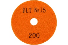Круг алмазный гибкий шлифовальный №15, Р200, 100 мм DLT 1169