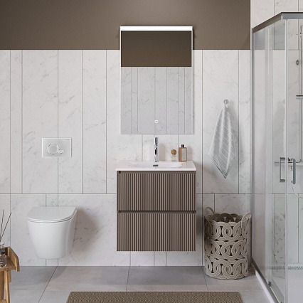 Мебель для ванной BelBagno Uno 60 см Бежевый матовый