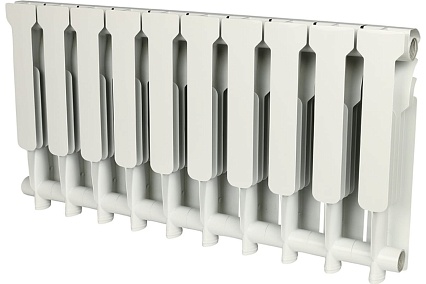 Алюминиевый радиатор Rommer Profi 350 AL350-80-80-080 10 секций RAL9016 86623