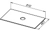 Столешница Allen Brau Reality 80 см graphite structure, 1.32023.GR-S