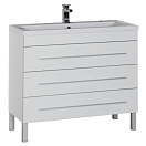 Тумба с раковиной Aquanet Верона 100 см напольная с ящиками