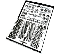 Набор метчиков и плашек МАНКОР М2-М18 (110 предм) М2.М18.110